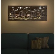 Li-Go 23521/OVL/DUB3 - LED nástenná dekorácia LED/10W/5V 30000 mAh 130x50 cm dub