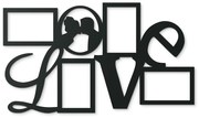 drevko Drevený fotorámik Love na stenu Farba dekorácie: Čierna