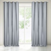 ZATEMŇOVACÍ ZÁVES NA KRÚŽKOCH ESSME 140X250 CM STRIEBORNÁ