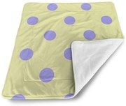 Sablio Deka pre bábätko Fialové bodky - 80x100 cm