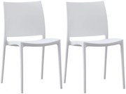 2x Stolička Meton - Biela