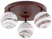 Argon 6292 - Stropné svietidlo FABIO 3xE14/7W/230V alabaster hnedá