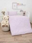 Bavlnené obliečky Renforcé do postieľky – Jasmine lila