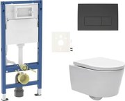 Závesný WC set Geberit do ľahkých stien / predstenová + WC SAT Brevis SIKOGESBRED50BL2