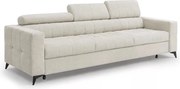 Sofa Nardo s funkciou spania - svetlý béžový šenil Vibe 06