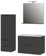 Antracitovosivá kúpeľňová zostava Crandon – Germania