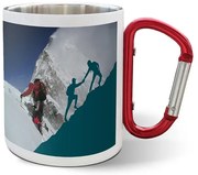 Sablio Kovový hrnček s vlastnou potlačou a karabínou