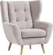 XXXLutz KRESLO, drevo, textil, kompozitné drevo, béžová Niels Andersson - Kreslá - 000694003703