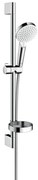 Hansgrohe Crometta, sprchová sada Vario so sprchovou tyčou 65 cm a miskou na mydlo, biela/chrómová, HAN-26553400