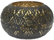 Svietnik 13x9cm 245gr zlatý čierny