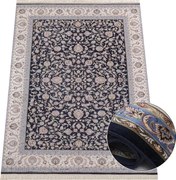 Koberec Anatolia Silk 66524 – modrý obdĺžnik s orientálnym vzorom Rozmer: 80x150 cm