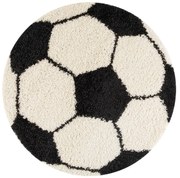 Čierno-krémový detský koberec ø 120 cm Fun – Ayyildiz Carpets