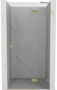 Mexen, Mexen Lunar pravé otočné sprchové dvere 70 cm, transparentné, brúsené zlaté - 834-070-000-55-00-P