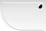 Polysan Polysan, RENA R sprchová vanička z liateho mramoru, štvrťkruh 120x90x4cm, R550, pravá, bi, 65611