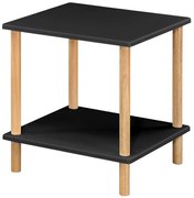 Konferenčný Stolík Gc7404 40x40x45 Čierna/Prirodzené