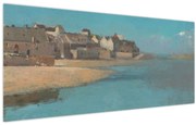Obraz - Odilon Redon, Village by the Sea in Brittany, reprodukcia (120x50 cm)