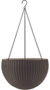 Keter Závesný kvetináč Sphere tmavohnedá, pr. 35 cm
