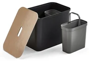 Odpadkový kôš na triedenie odpadu SmartStore™, 76 L, čierny