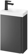 Cersanit Moduo SET, závesná skrinka 39x22x66 cm + umývadlo 40cm, antracitová matná, S801-467-DSM