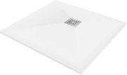 Mexen Stone+ kompozitová štvorcová sprchová vanička 70 x 70 cm, biela - 44107070