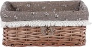 Prútený košík Eman, hnedý stredný%