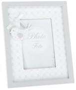 Drevený fotorámček Little bird sivá, 16 x 20 cm