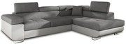 Rohová sedacia súprava DOLI, pravá, sivá (neve 97/83)