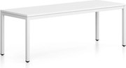 Lavica FRAME, biela podnož, 1685 x 404 x 468 mm, biela