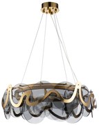 Toolight Toolight, stropné svietidlo 8xE14, APP1545-8CP zlatá matná-šedá, OSW-04065