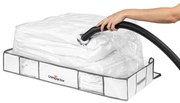 Vákuový látkový/plastový úložný box pod posteľ 105x45x15,5 cm Life – Compactor