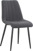 Jedálenská stolička Boris, antracitová látka%