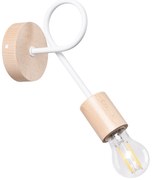 Nástenné svietidlo Ember 1, drevené telo svietidla, w