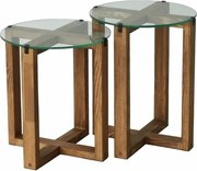 Súprava odkladacích stolíkov Amalfi Walnut, 2 ks
