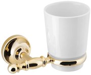 Sapho Sapho, PERLA pohár závesný, keramika, zlatá lesklá, PE1095