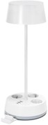 Aigostar - LED stmievateľná stolová lampa s integrovanou zásuvkou a USB LED/4,6W/230V biela