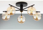 Jupiter 2047 - Prisadený luster PRATO 5xG9/10W/230V čierna/béžová