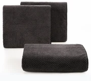 RÝCHLOSCHNÚCI UTERÁK Z MIKROVLÁKNA ZOE1 SADA 3KS 70X140 CM TMAVOSIVÁ