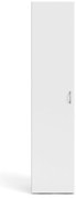 Biela šatníková skriňa 39x175 cm Space – Tvilum