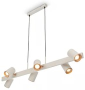 Briloner 4058064 - Závesné svietidlo ERA na lankách 6xGU10/10W/230V krémové