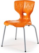 Školská stolička ALDA I, výška 460 mm, oranžová