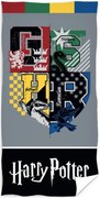 Plážová osuška Harry Potter - motív Erby s monogramami - 100% bavlna s gramážou 300 gr./m² - 70 x 140 cm