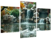 Obraz - Ázijské jazierko (90x60 cm)