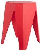 Červená plastová stolička Cherish – Leitmotiv