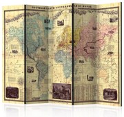 Artgeist Paraván - Nouvelle Carte Du Monde [Room Dividers]