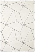 Koberec Shaggy Lula Soft IM87A kosoštvorce / trojuholníky, krémový / sivý