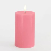 SIRIUS LED vosková sviečka Sille, staroružová, 7,5 x 12,5 cm