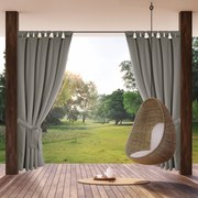 ZÁHRADNÝ VODEODOLNÝ ZÁVES NA PÚTKACH GARDEN 155X240 CM TMAVOBÉŽOVÁ