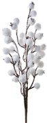 Biela dekorácia vianočná vetvička - 10*5*42 cm