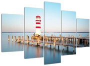 Obraz majáku za úsvitu (150x105 cm)