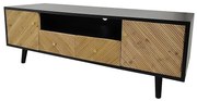 TV stolík Vermont 140x46x47 black/wood